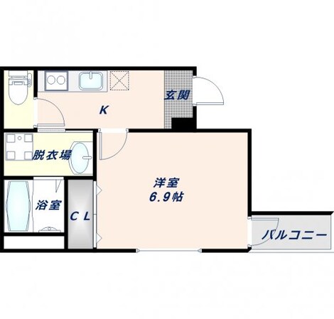 深江橋駅 徒歩5分 3階の物件間取画像